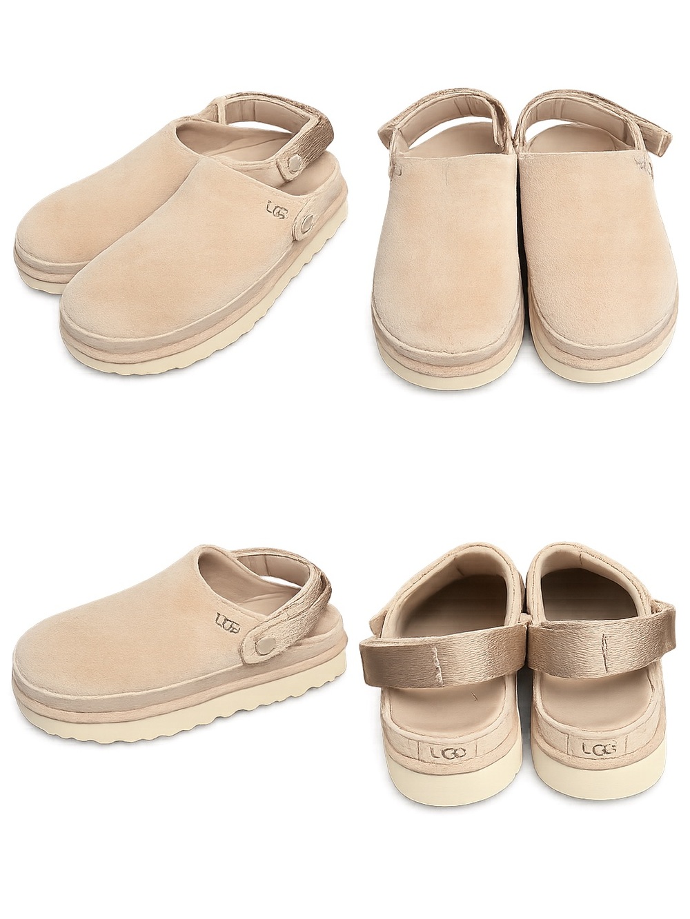UGG Women’s Tasman Suede Clog - Sand - Picture 1 of 1
